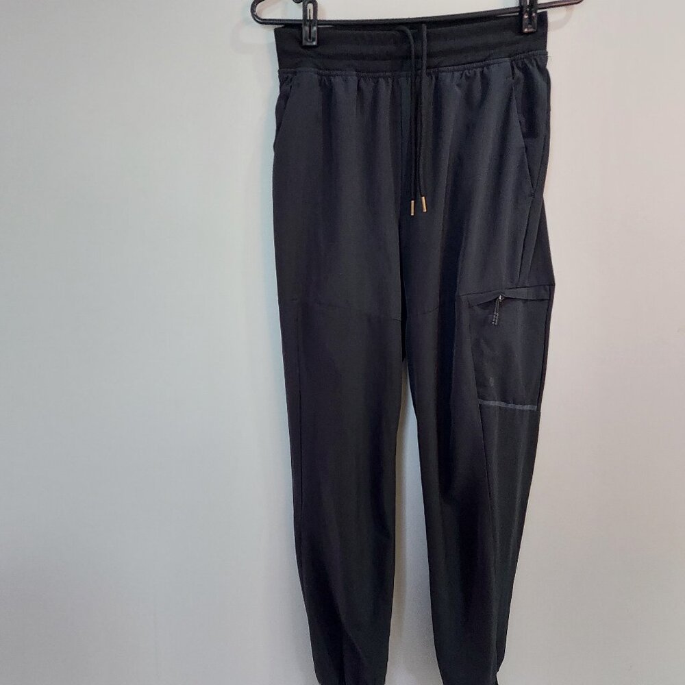 Apana Black Cargo Track Training Pant Lightweight, Women's S